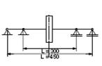 Rotating shaft with centered mass disk