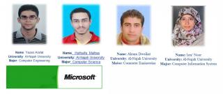 شركة ميكروسوفت العالمية تختار أربعة طلبة شركاء لها من كليتي الهندسة وتكنولوجيا المعلومات، وناديها يقيم ورشة عمل في الجامعة